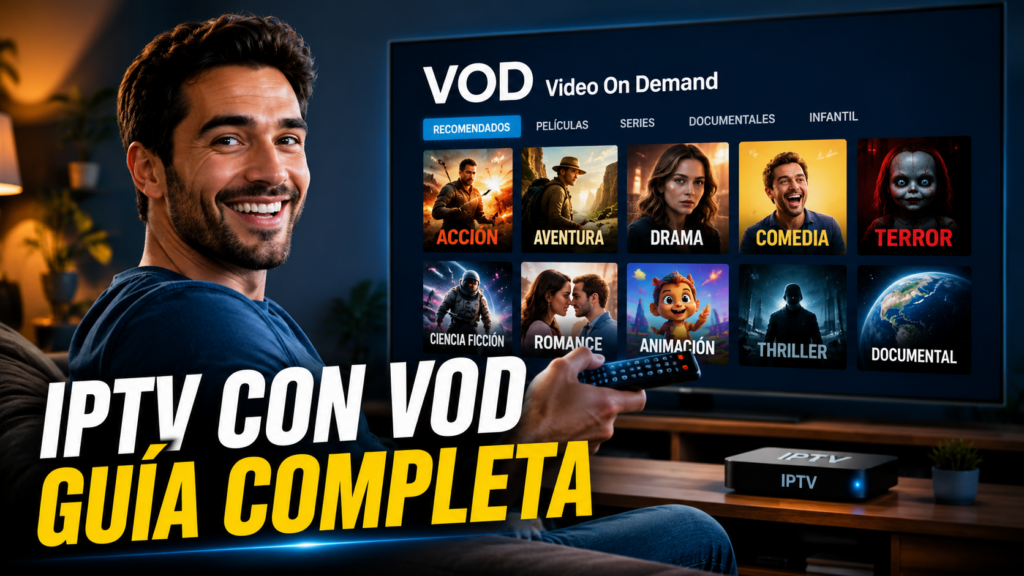 ¿Qué es IPTV con VOD?